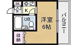 ドリームハイツ 1Kの間取図画像