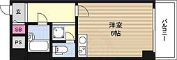 ミフネセントラルベア東三国 ワンルームの間取図画像