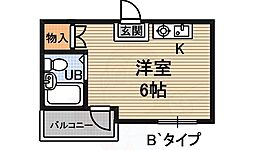 マークハイツ・7 ワンルームの間取図画像