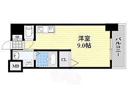 S-FORT新大阪イースト ワンルームの間取図画像
