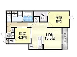 メゾン ド セリジエ 2階/-