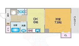 アール26 1DKの間取図画像