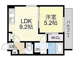 GrandPacificパインスクエア 1LDKの間取図画像