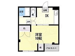 ピジョン花園 1DKの間取図画像