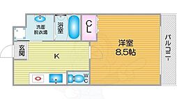 ロジュマン松和 1Kの間取図画像