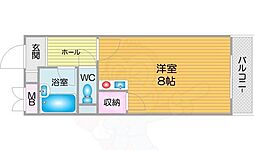 エスポワール御崎 ワンルームの間取図画像