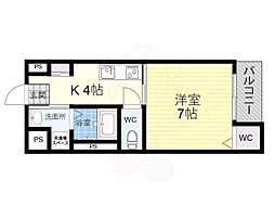 グランシャリオ 1Kの間取図画像