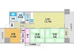 南海グランドコート住之江公園 3LDKの間取図画像