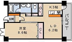 アーバネックス尼崎東難波 1LDKの間取図画像
