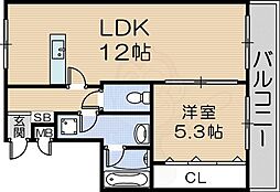 フロントリバー東難波 4階/-