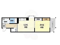 アメニティ宮前公園 1LDKの間取図画像