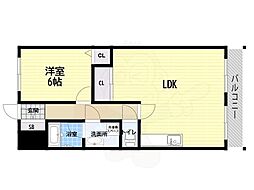 フォルテ神田南 1LDKの間取図画像