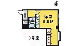 ジークレフ愛 ワンルームの間取図画像