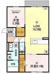 ラ ヴィータ鳳 1階/-