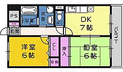 COTSWOLDS 2DKの間取図画像