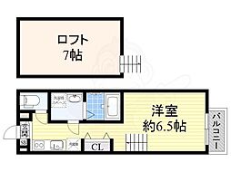 アイディアル老松 ワンルームの間取図画像