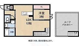 グランティックプレジール 1LDKの間取図画像