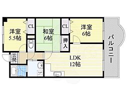メゾンリーガル48 3LDKの間取図画像