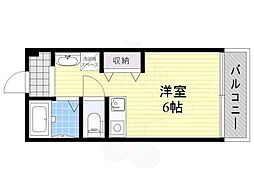 白龍ビル ワンルームの間取図画像