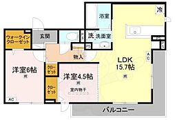 loup・de・mer 2LDKの間取図画像
