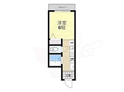 白龍ビル ワンルームの間取図画像