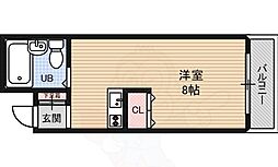 eightcourt宿院 ワンルームの間取図画像