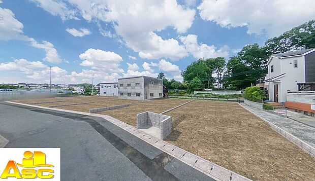 造成パース 北東側より分譲地全体