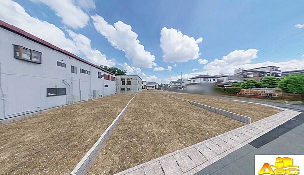 造成パース 南側より分譲地全体