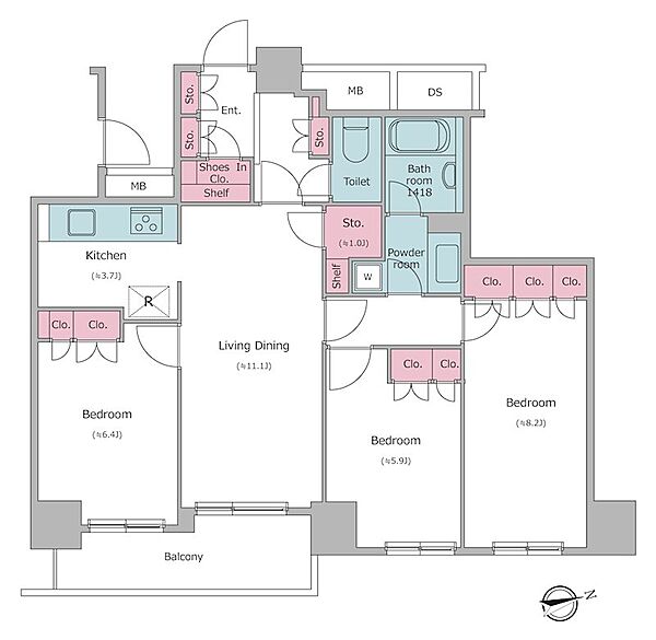 同じ建物の物件間取り写真 - ID:213099347545