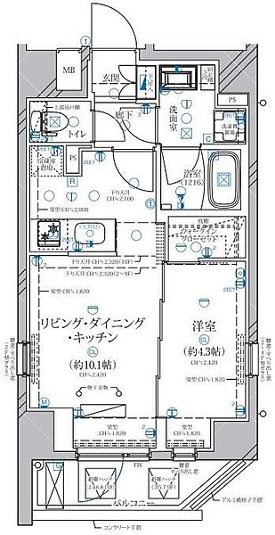 同じ建物の物件間取り写真 - ID:213101951450