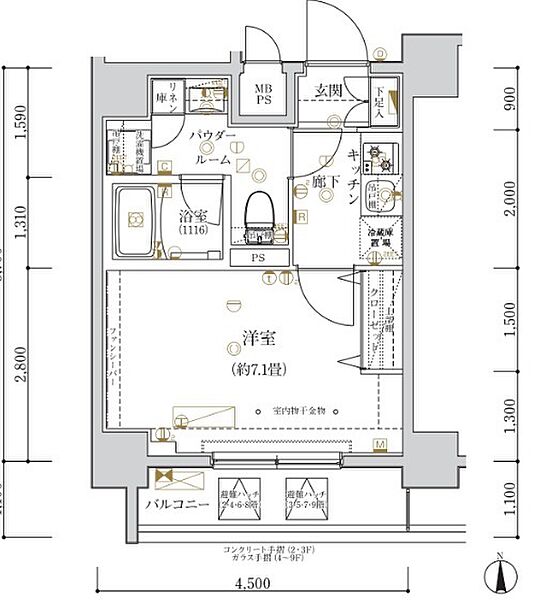 同じ建物の物件間取り写真 - ID:213105838323