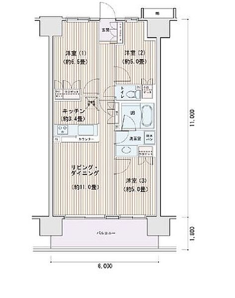 同じ建物の物件間取り写真 - ID:213106380305