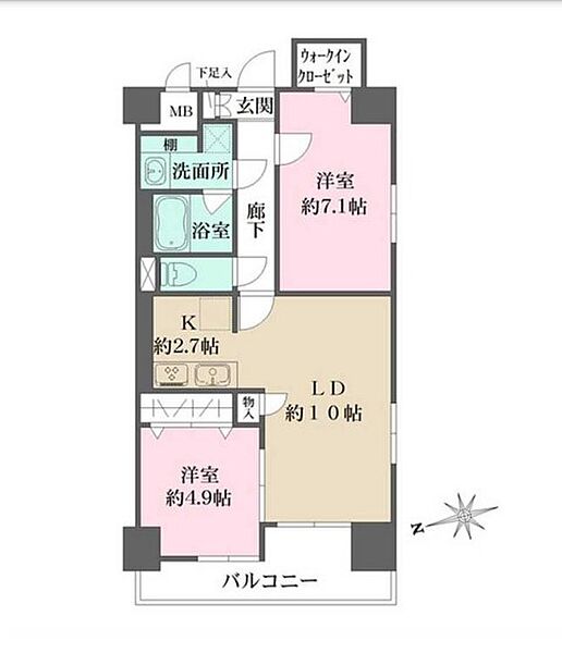 同じ建物の物件間取り写真 - ID:213106958562