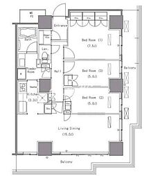 間取図画像 3LDK