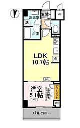 江東区枝川3丁目マンション 1LDKの間取図画像