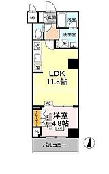 江東区枝川3丁目マンション 1LDKの間取図画像