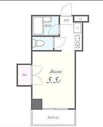 勝どき第3関根ビル 1Kの間取図画像