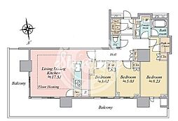 晴海フラッグ パークヴィレッジ T棟 3LDKの間取図画像