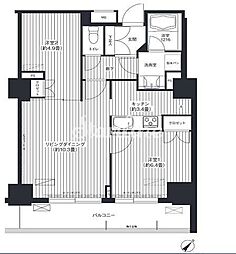 コスモグラン勝どき 2LDKの間取図画像