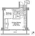 ONEROOFFLAT月島8階22.7万円