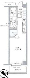 プライムアーバン豊洲 ワンルームの間取図画像