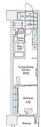 ロイヤルパークス有明 1LDKの間取図画像
