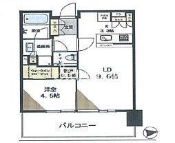 シティタワーズ東京ベイウエストタワー 1LDKの間取図画像