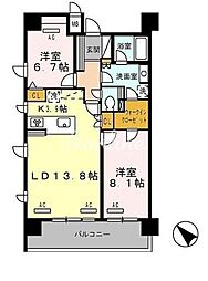 ロイヤルパークス豊洲 2LDKの間取図画像