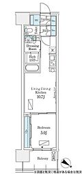 ロイヤルパークス有明 1LDKの間取図画像