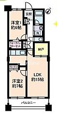サングランパ 2SLDKの間取図画像
