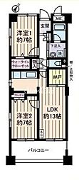 サングランパ 2LDKの間取図画像