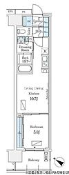 ロイヤルパークス有明 1LDKの間取図画像
