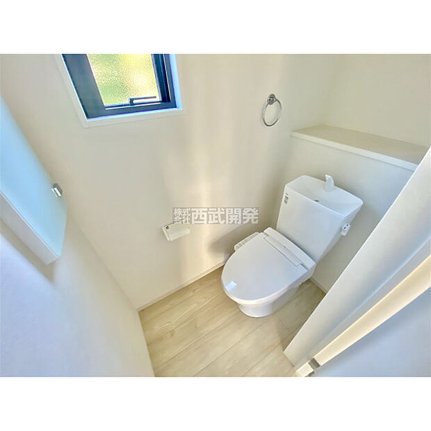 いつも綺麗に清潔に。洗浄機能付きトイレです。