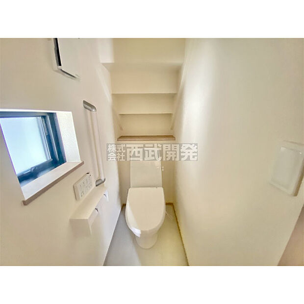いつも綺麗に清潔に。洗浄機能付きトイレです。